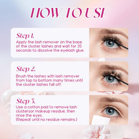 FADLASH Eyelash Glue Remover with cotton pad