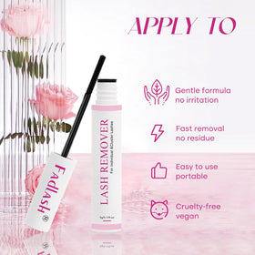 FADLASH Eyelash Remover 5ml back view with usage instructions