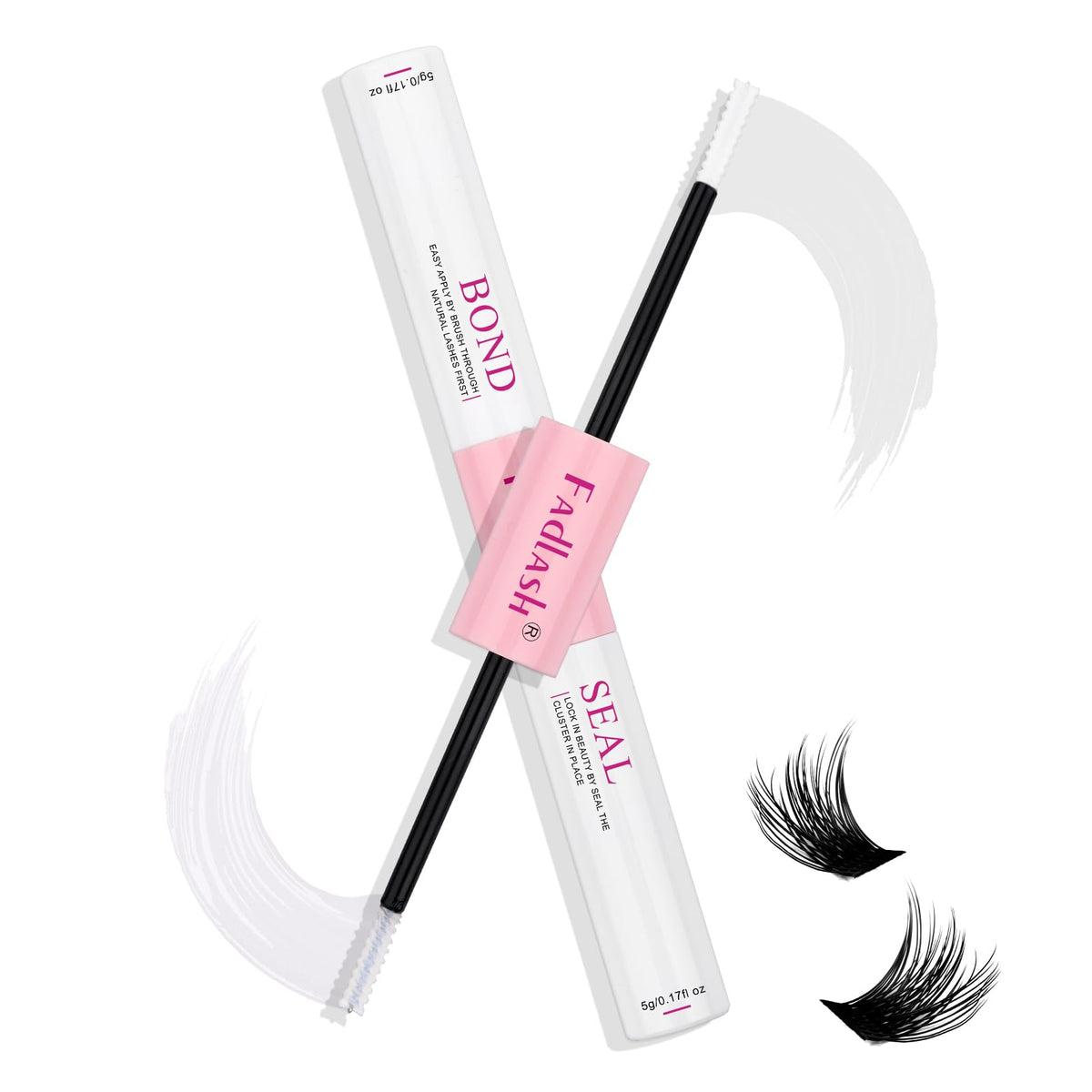 FADLASH Lash Bond and Seal 10ml packaging on display