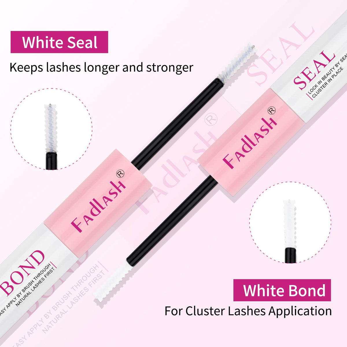 FADLASH Lash Bond and Seal 10ml tube on a makeup table