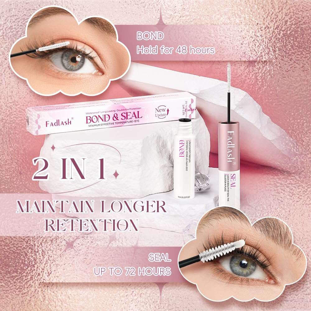 FADLASH Lash Bond and Seal 12ml with beauty accessories