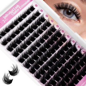 FADLASH Lash Cluster Eyelash Extensions on makeup table