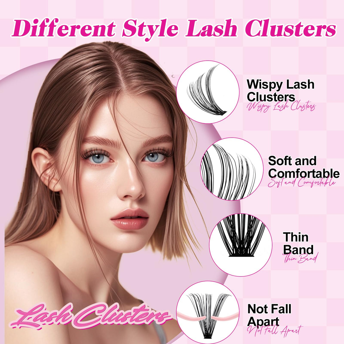 FADLASH Lash Clusters 30D 40D 50D 60D close-up