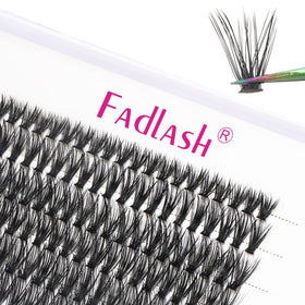 FADLASH Lash Clusters 40D D Curl front view in packaging