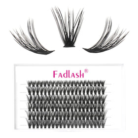 FADLASH Lash Clusters 40D D Curl in a beauty setup