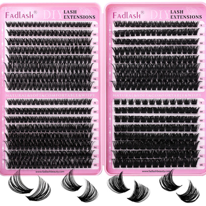 FADLASH Lash Clusters 552Pcs pack front view