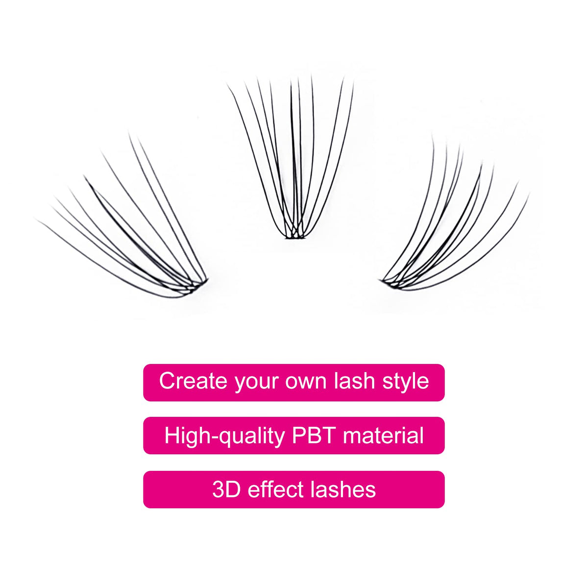 FADLASH Lash Clusters Extensions close-up of lashes