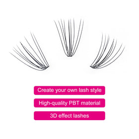 FADLASH Lash Clusters Extensions close-up of lashes