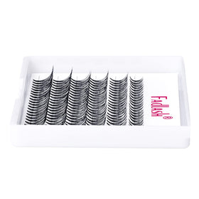 FADLASH Lash Clusters Extensions detailed view of fibres