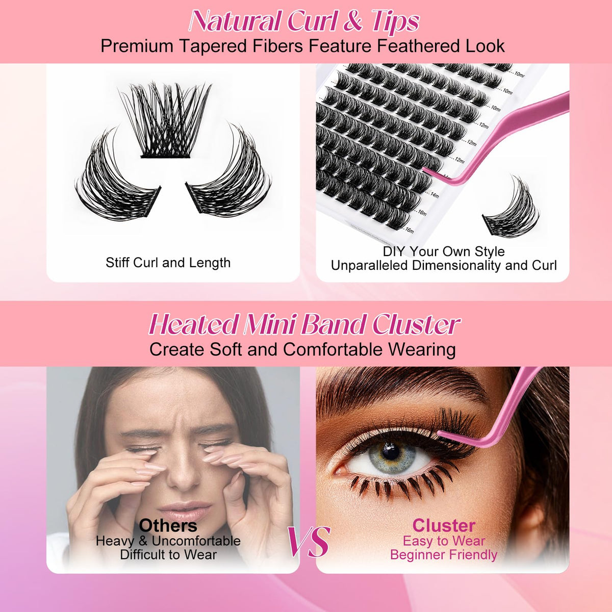 FADLASH Lash Clusters packaging details