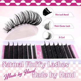 FADLASH Lash Clusters packaging showing multiple lash lengths