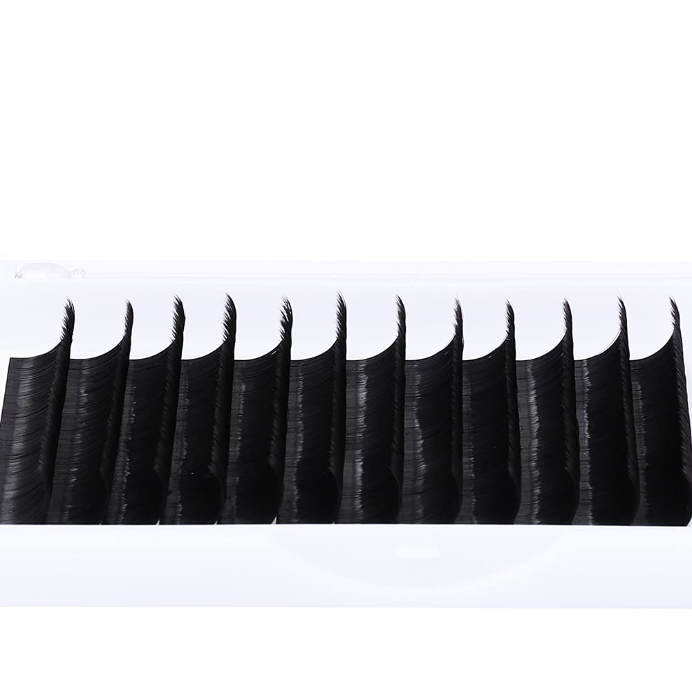 FADLASH Mega Volume Lash Extensions 0.03mm C Curl 8mm tray layout