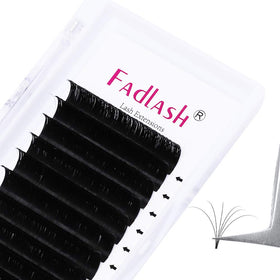 FADLASH Mega Volume Lashes 0.03 C Curl 18mm front view