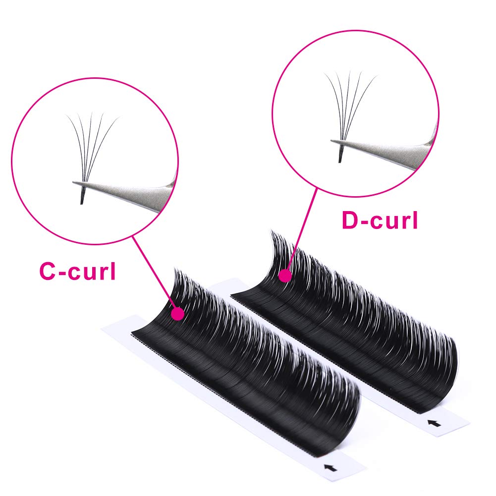 FADLASH Mega Volume Lashes 18mm tray with black lashes