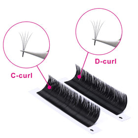 FADLASH Mega Volume Lashes 18mm tray with black lashes