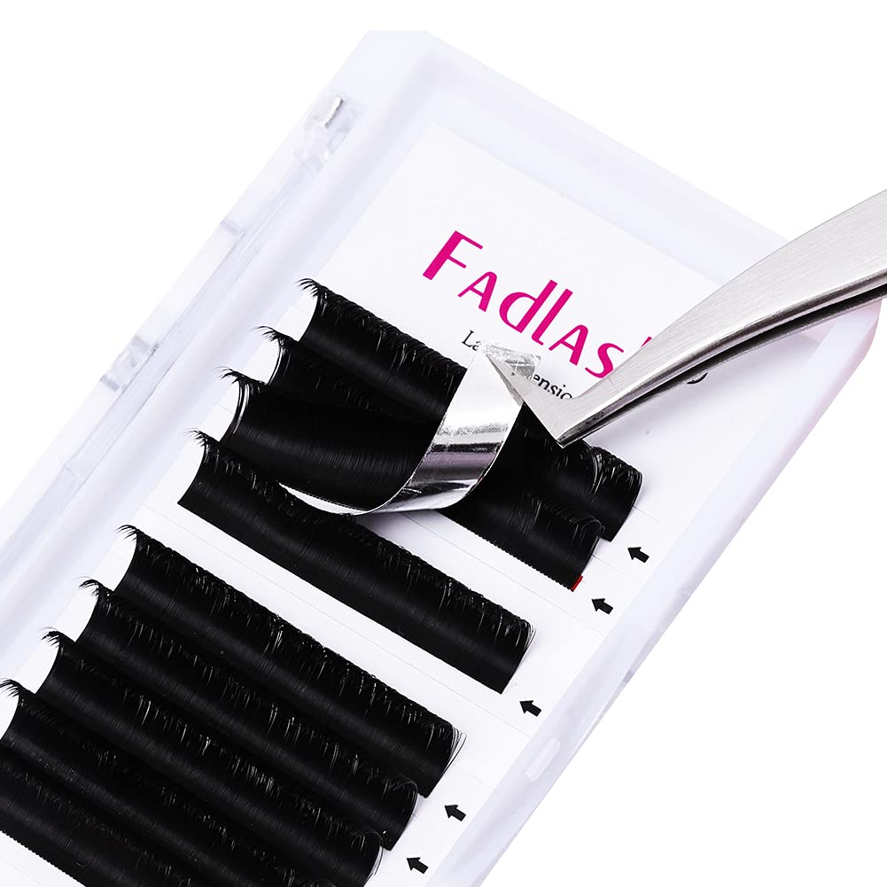 FADLASH Volume Lashes D Curl self-fanning lash application