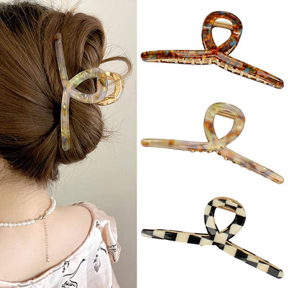 FAELBATY Big Butterfly Hair Claw Clips set in three colours
