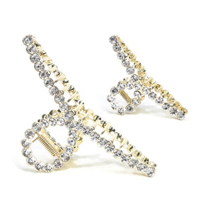 FAELBATY Diamond Hair Claw Clip Set front view