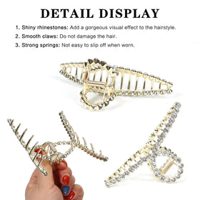 FAELBATY Diamond Hair Claw Clip Set in elegant packaging