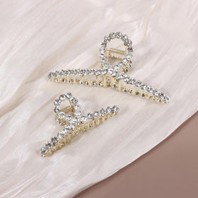 FAELBATY Diamond Hair Claw Clip Set showing strong hold