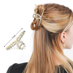 FAELBATY Diamond Hair Claw Clip Set side view