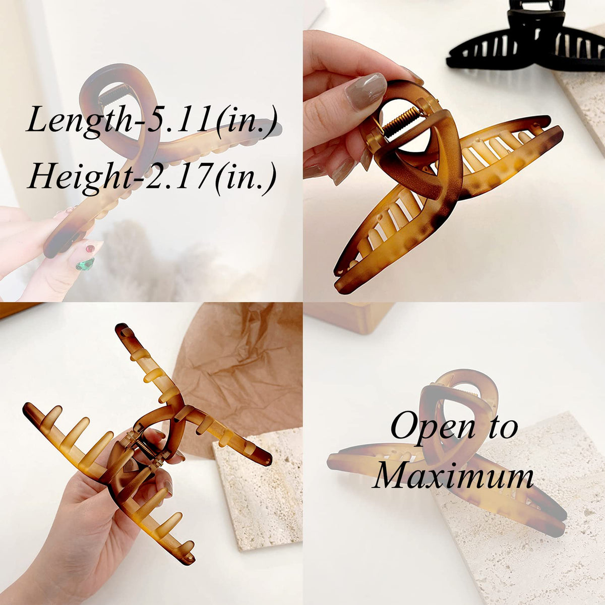 FAELBATY Large Hair Claw Clips Set packaging