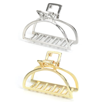 FAELBATY Metal Hair Claw Clip Gold front view