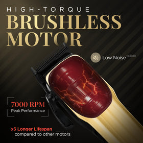 Fagaci Hair Clippers side view showing brushless motor