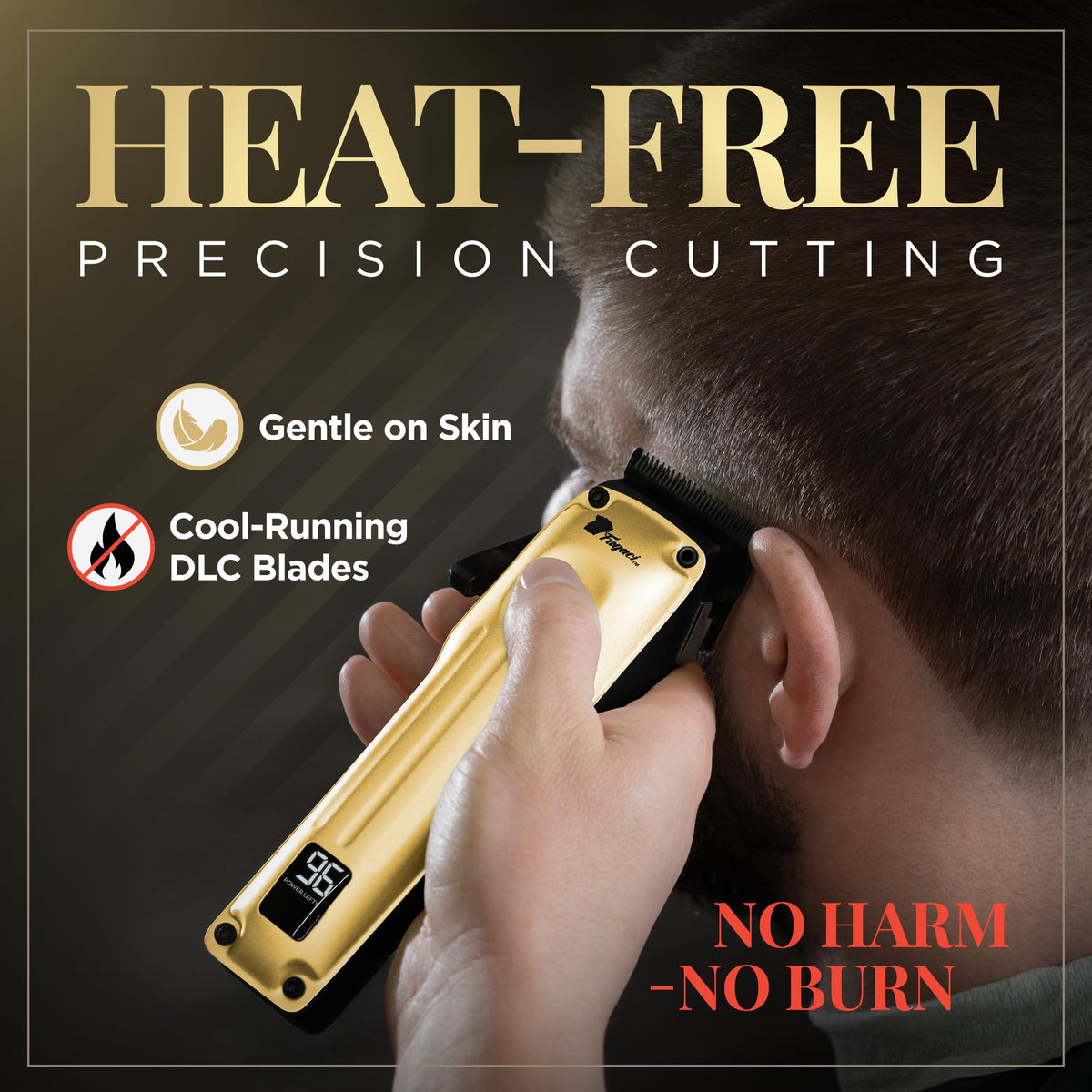 Fagaci Hair Clippers with ergonomic design in hand