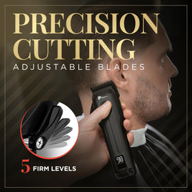 Fagaci Professional Hair Clippers close-up of DLC blade