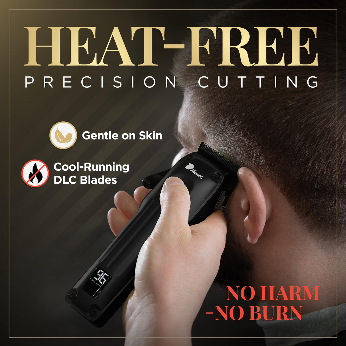 Fagaci Professional Hair Clippers in use on hair