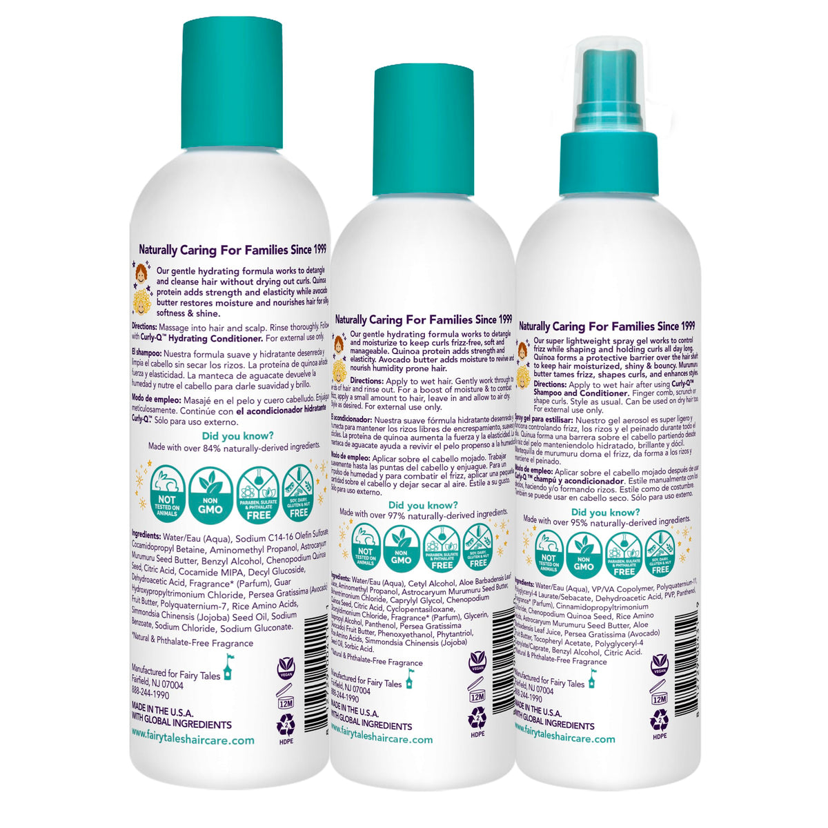 Fairy Tales Curly Q Conditioner 8oz side view