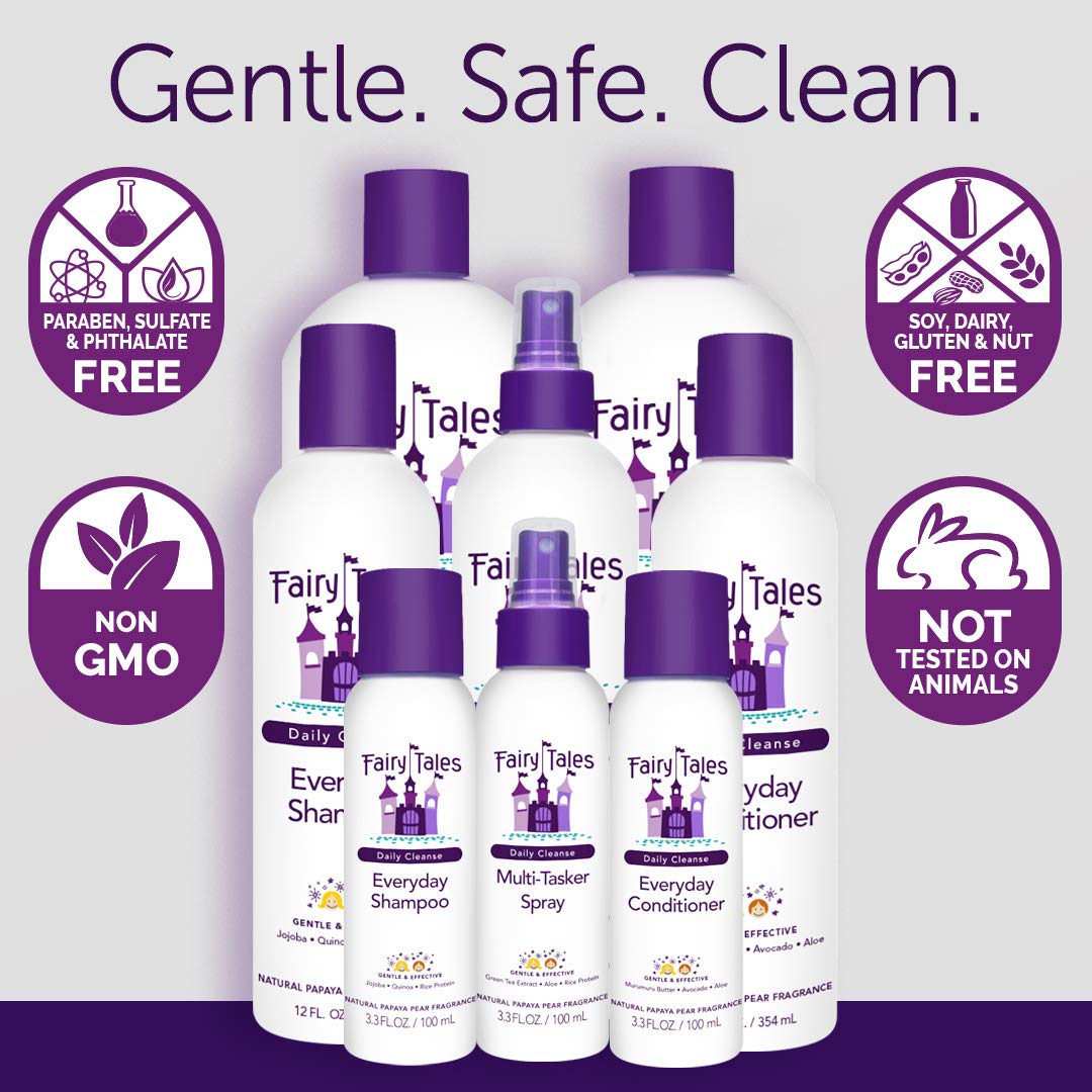Fairy Tales Daily Cleanse Kids Shampoo and Conditioner lifestyle usage