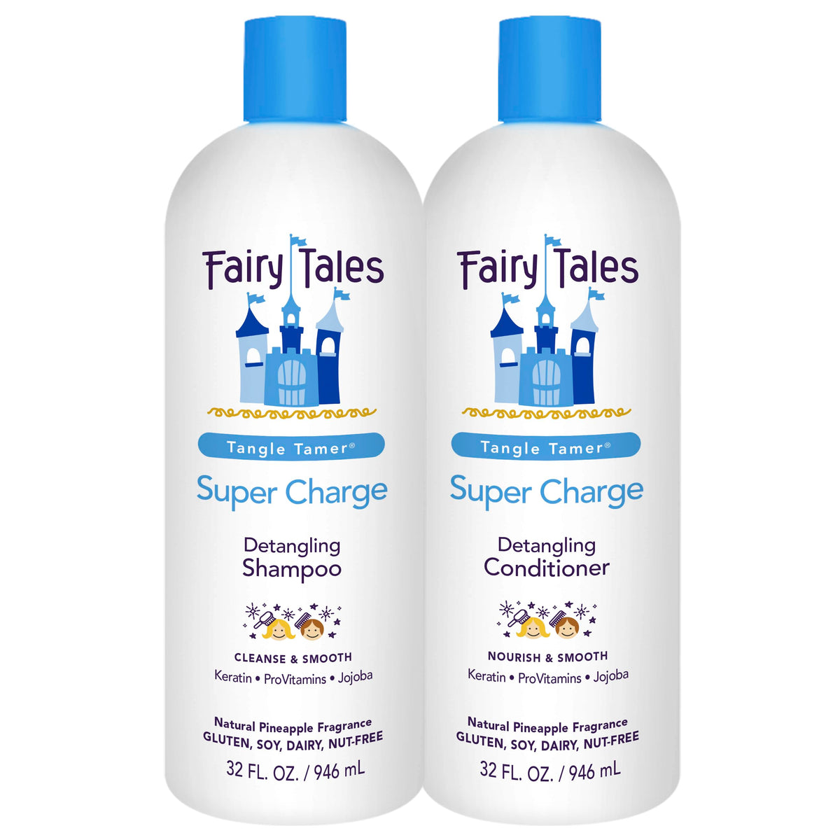 Fairy Tales Detangling Shampoo and Conditioner Set 32 Oz front view