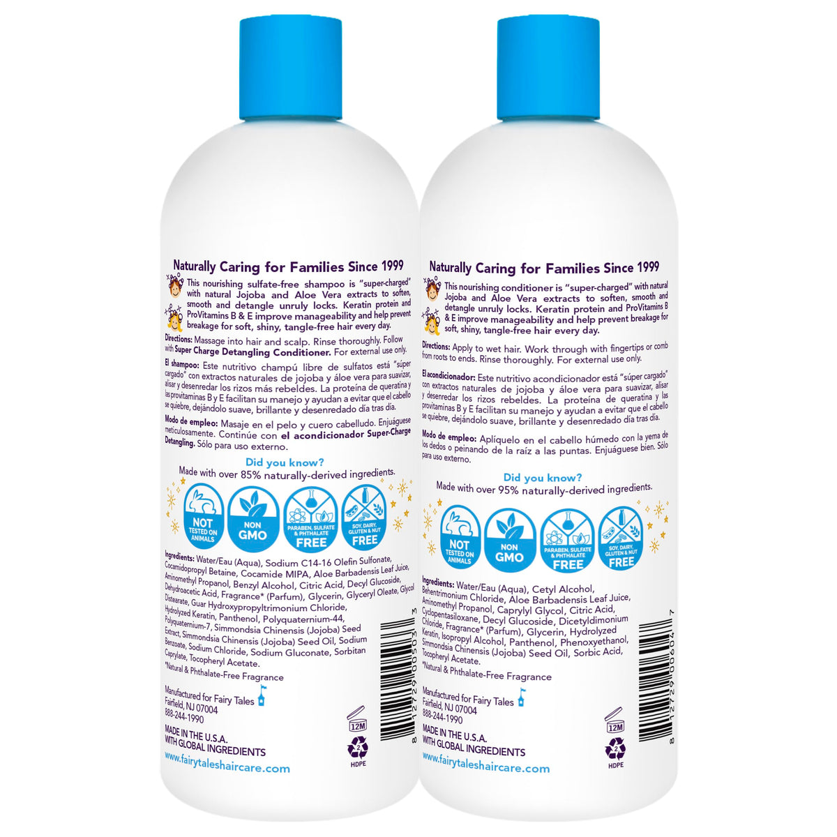 Fairy Tales Detangling Shampoo bottle side view