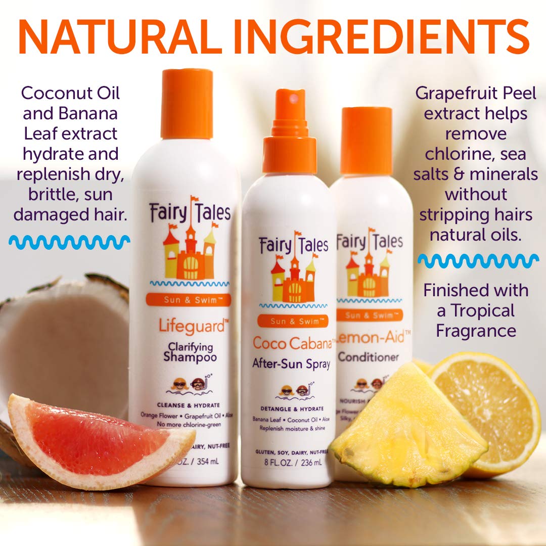 Fairy Tales Sun & Swim Conditioner bottle side view