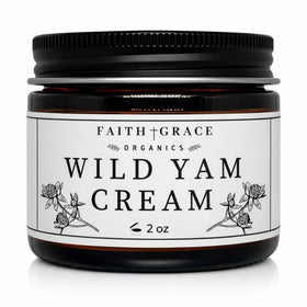 Faith and Grace Organics Wild Yam Cream front view 2 oz