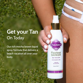 Fake Bake Flawless Self Tanner Liquid tropical scent packaging