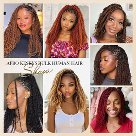 FALABA Afro Kinky Hair for loc repair demonstration