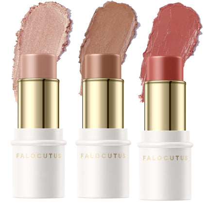 Falocutus 3 Pcs Contour Stick Set front view with creamy texture