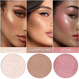Falocutus contour stick set in use on model's face