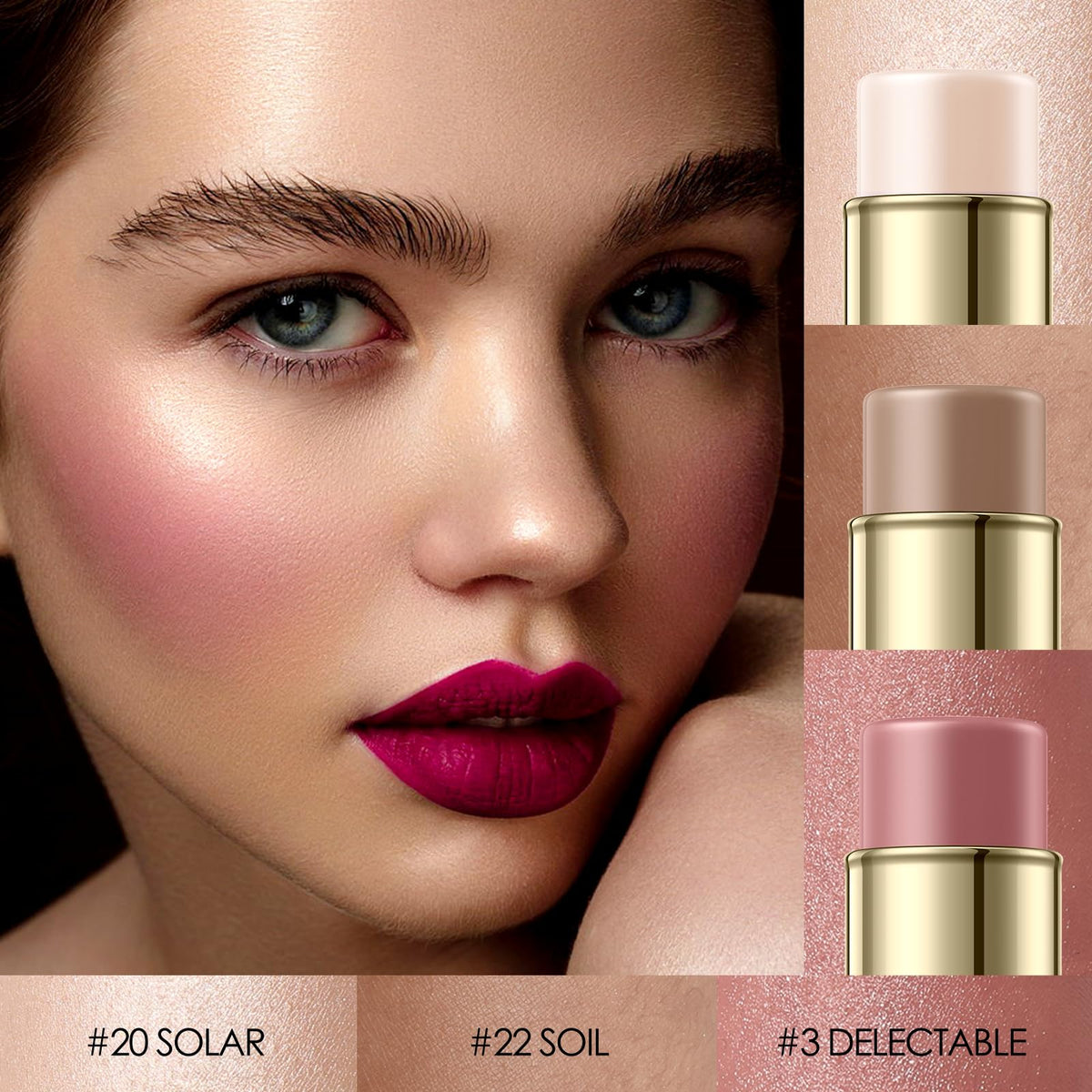 Falocutus contour stick set with creamy texture close-up
