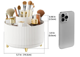 fanado 360° Rotate Makeup Brush Holder Organizer from above