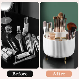 fanado 360° Rotate Makeup Brush Holder Organizer in gift box packaging