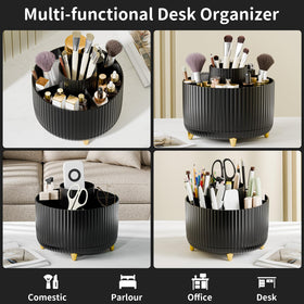 fanado 360° Rotate Makeup Brush Holder Organizer side view