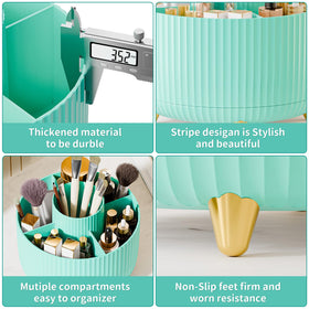 fanado 360° Rotate Makeup Brush Holder Organizer side view