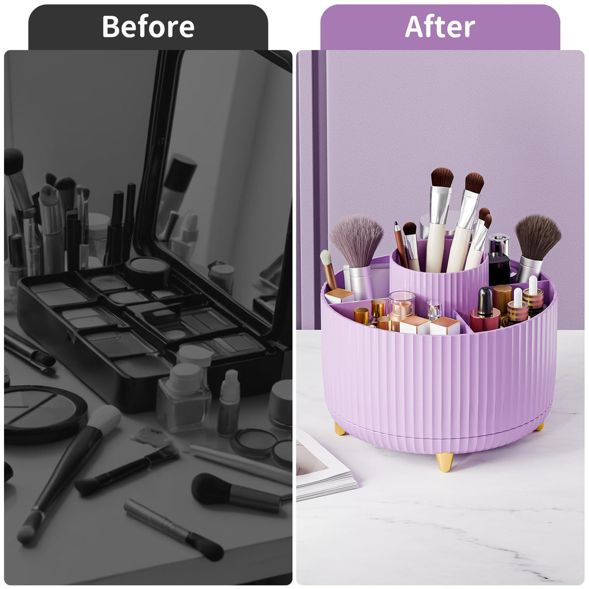fanado makeup organizer close-up of smooth surface