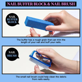 Fandamei blue nail buffer block and polishing files