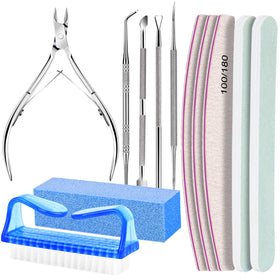 Fandamei Manicure Set blue kit with nail files and tools