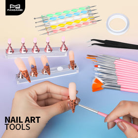 Fandamei nail brushes and dotting tools in a kit